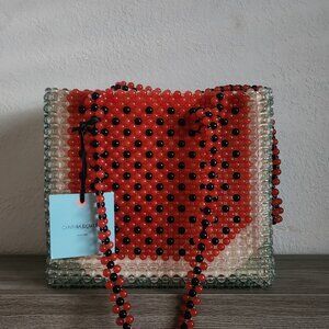 Cynthia Rowley Watermelon Beaded Summer Bag